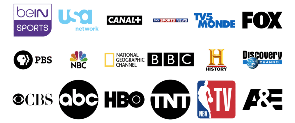 IPTV Smarters interface showing live USA channels
